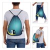 FURONGA Cute Cat Knapsack with Japanese Patterns, Gymsack, Rucksack, Sports