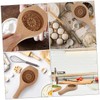 Ciieeo 2Pcs Wooden Baking Molds for Moon Cakes and Desserts