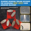 Diamond Concrete Grinding Discs for Husqvarna Redi-Lock, Medium Bond, Set