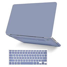 KECC Compatible with MacBook Pro 15 inch Case Cover 2016-2019 Release A1990 A1707 with Touch Bar Plastic Hard Shell + Keyboard Cover (Lavender Grey)
