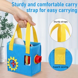 Hounyoln Case for Little Tikes Story Dream Machine Books,Felt Cloth Little Tikes Projector Toy Folding Bag Portable Carrying (Blue)