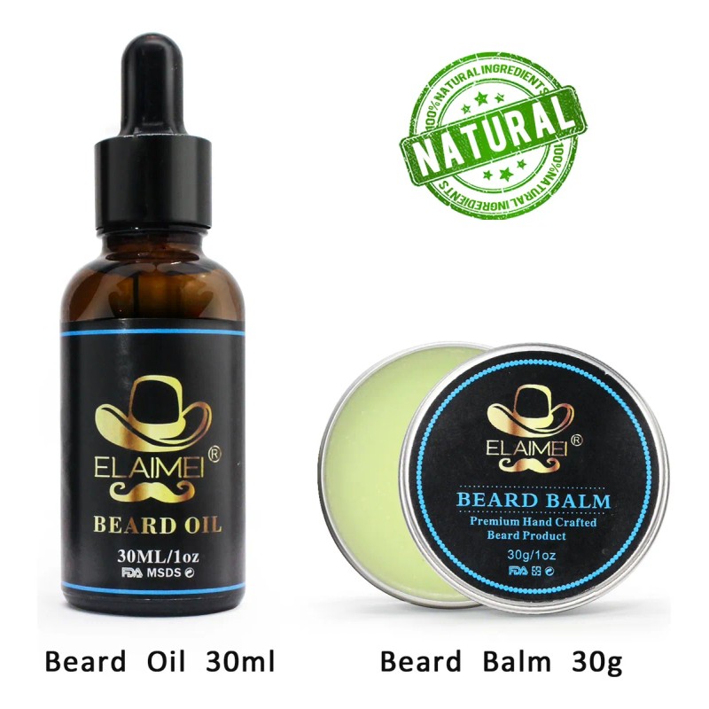 Kit Cuidado Barba Hidrata Y Nutre Mejora Textura No Grasoso