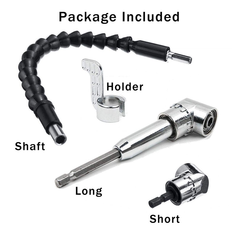 ZFYQ Right Angle Drill with Hex Shank 1/4 Inch Adjustable