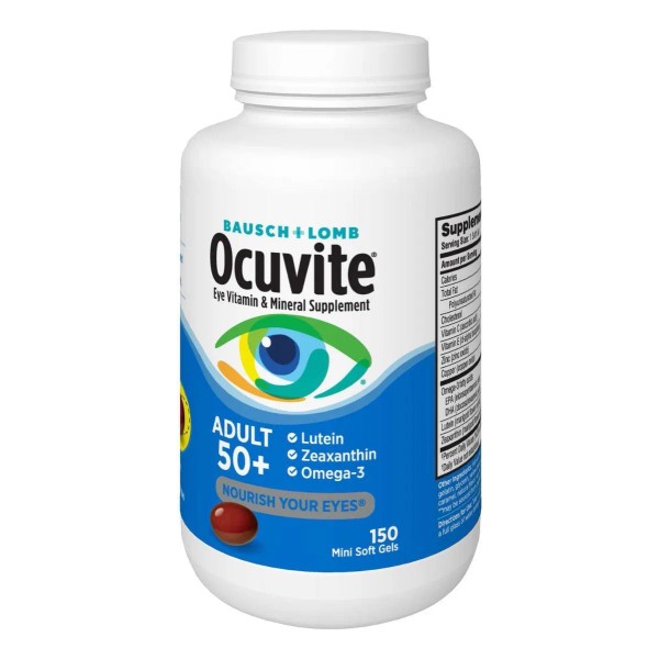 Ocuvite Adult 50+ Plus Bausch + Lomb 150 Softgels En