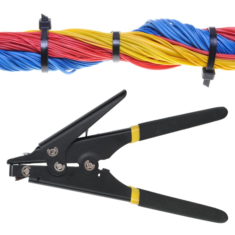 Portable Nylon Cable Tie Gun Adjustable Tension Plastic Zip Tie