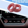 X AUTOHAUX AC Control Switch Knob Cover Ring Trim for