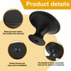 JFNILDH 20PCS Round Cabinet Knobs, Matted Black Drawer Knobs, 30MM
