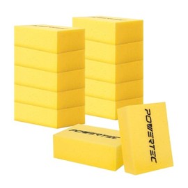 POWERTEC Large Square Grout Sponge – Professional Tile Grout Removal Cleaning Sponge – Heavy-Duty Absorbent Sponge, Multi-Purpose Cleaning Tool for Floors, Kitchen, and Bathroom – 12PK (72106-P3)