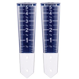 AcuRite Magnifying Rain Gauge 00850W4 (2 Pack) with Mounting Screws