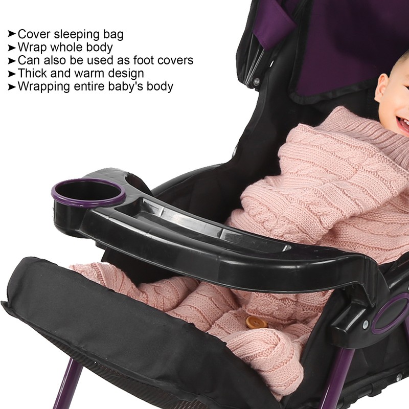 Baby Swaddle Stroller Blanket Wrap Warm Newborn Infant Sleeping Bag
