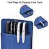 CACTURISM Pocket Protector, 4 Pack Premium PU Leather Men Women