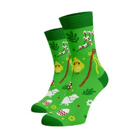 BENAMI Funny Socks Various Patterns Cotton Socks for Men and Women, Easter 2