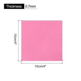 PATIKIL Soft Felt Sheets Fabric Craft Sheets Pink 4 Inch x 4 Inch for DIY, Hobby, Decoration Pack of 21