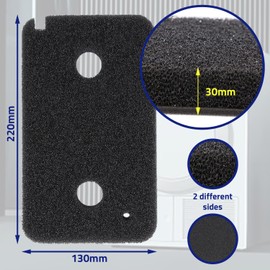Sponge Filter for Tumble Dryer 220 x 305 x 30 mm with the Original Code 09499230 9499230 for Miele - Warranty 10 Years - MONTERAL
