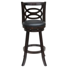 Boraam Siena 24" Swivel Counter Stool in Cappuccino Finish