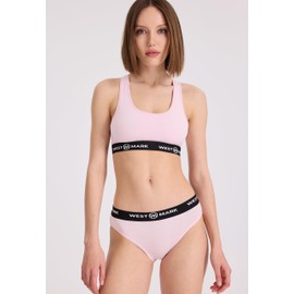 WESTMARK LONDON Women's Cotton Bralette Bra Soft Bustier Without Underwire Sizes Pack of 2, pink, M