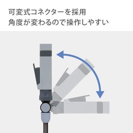 Takagi QG1173GY Watering Nozzle, Stick Nozzle, Thin Hose, One-Click