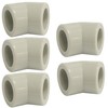 AERZETIX - C66870 - Set of 5 Elbow Fittings 45°