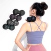 EPP Peanut Hard Massage Ball for Self-Stretching & Yoga Black 2ea