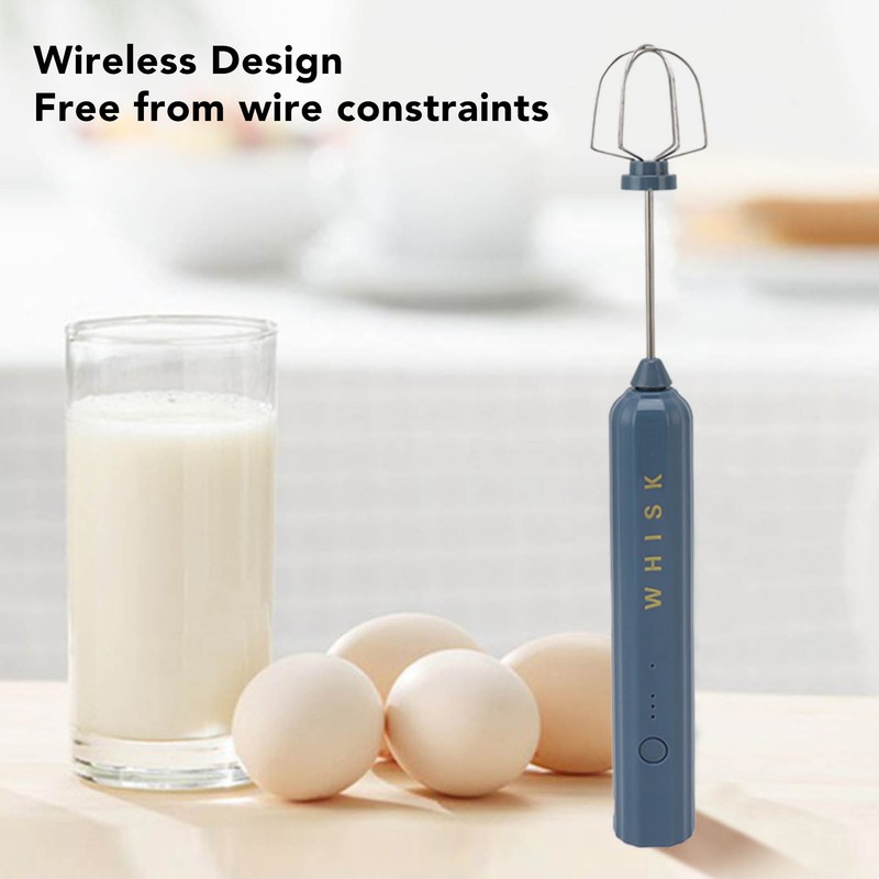 USB Household Stainless Steel Electric Mixer Handheld Small Mixer Wireless