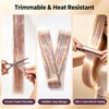Handwig 80 Strands Bright Red Hair Tinsel, 2-in-1 Kit Vibrant