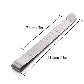 Sewing Clips Set of 20 Stainless Steel Hemming Clips 3 Inches Measurement Ruler