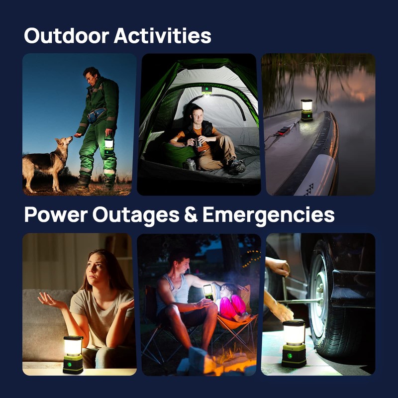Consciot LED Battery Powered Camping Lantern, 1000LM, 4 Light Modes,