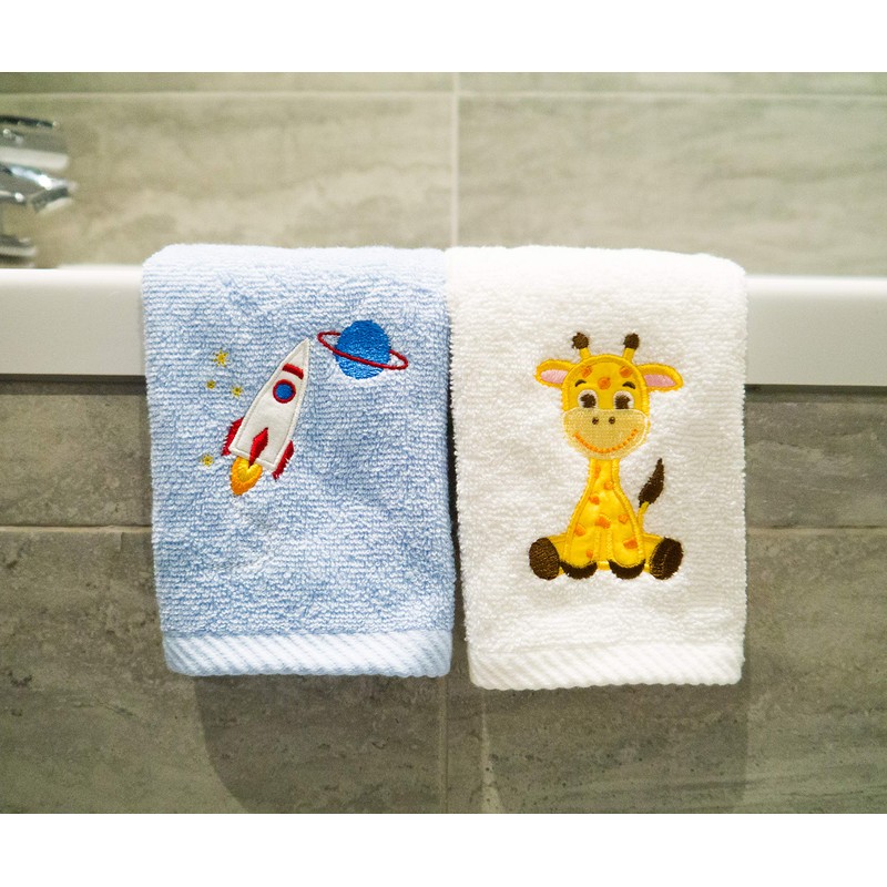 Lex's Linens Pack of 2 Kids Face Cloth (1 of