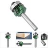 FTVOGUE Edge Trimmer Router Bit Woodworking Milling Cutter 4 Teeth