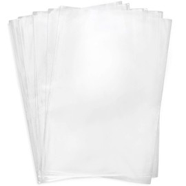 Shrink Wrap 50 Pcs 15x21 Inches Clear PVC Heat Shrink Wrap Bags for Packagaing Gift Basket and Homemade DIY Projects