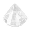 Candies Box Diamond Shaped Clear Jar Transparent Plastic Candy Storage