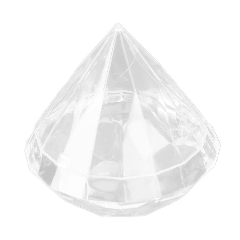 Candies Box Diamond Shaped Clear Jar Transparent Plastic Candy Storage