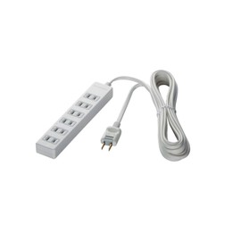 Buffalo BUFFALO BSTAPSG2610WH 2-Pin Power Strip 6-Outlet Lightning Surge Guard 3.3 ft (1 m) White