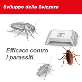 SWISSINNO Trappola per Insetti Striscianti con Esca Alimentare – 2 Trappole Adesive per Scarafaggi Pesciolini d’Argento Coleotteri Porcellini di Terra Ragni – Per Interni Monitoraggio Infestazioni