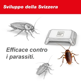 SWISSINNO Trappola per Insetti Striscianti con Esca Alimentare – 2 Trappole Adesive per Scarafaggi Pesciolini d’Argento Coleotteri Porcellini di Terra Ragni – Per Interni Monitoraggio Infestazioni