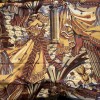 Chatelane VTG 80s Chintz Fabric Chatelane Overture Tassels Brown Wine