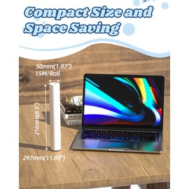 Phomemo US Letter 8.5" x 11" Thermal Printer Paper Roll, Quick-Dry Thermal Paper Compatible with M08F-Letter Portable Printer, 1 Roll/50 Sheets