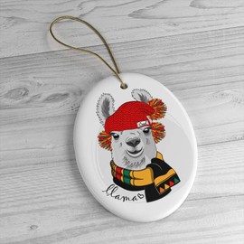 Animal Themed Christmas Ornaments (Winter Llama Ornament)