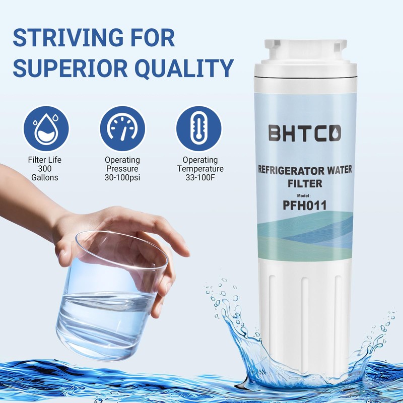 Water Filter for Whirlpool WRX735SDHZ00/01/02/03, WRF555SDFZ00/01/02/03/04/05/07/08/09, WRF535SWHZ00/01/02/03/04, WRX735SDBM00/02/03/04, WRF535SWHV00/01/02, WRF555SDHV00/01/02