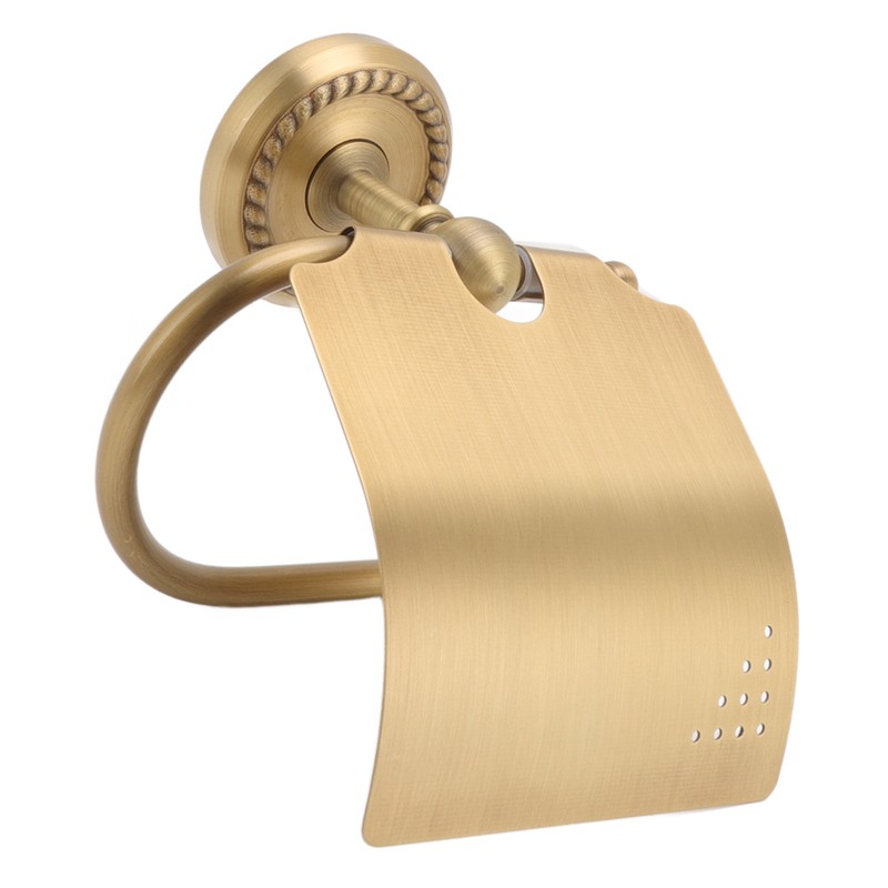 Wall Mounted Toilet Tissue Hanger Antique Twist Pattern Paper Towel