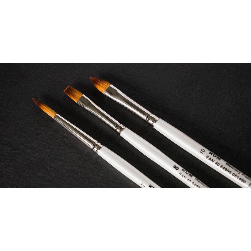 Kum 511.45.11 No.11 Memory Point Handmade Brush with Round Pointed