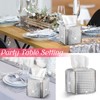 CroBlissful Disco Ball Tissue Box Cover Square Silver Sequin Tissues