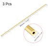 Ofowin [3 Pcs] Brass Round Tube 300mm Length 3.5mm OD