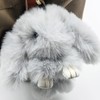 Unpafcxddyig Bunny Keychain Cute Soft Artificial fur Keychain Car Handbag