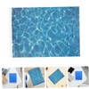 ULTECHNOVO 6pcs Water Ripple Paper Sticker Realistic Artificial Stream Material