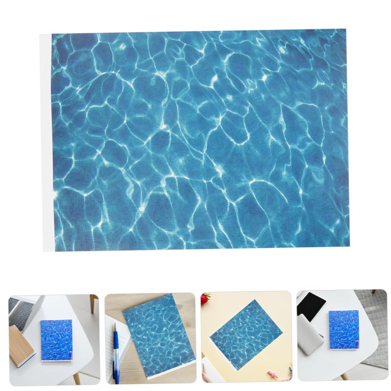 ULTECHNOVO 6pcs Water Ripple Paper Sticker Realistic Artificial Stream Material