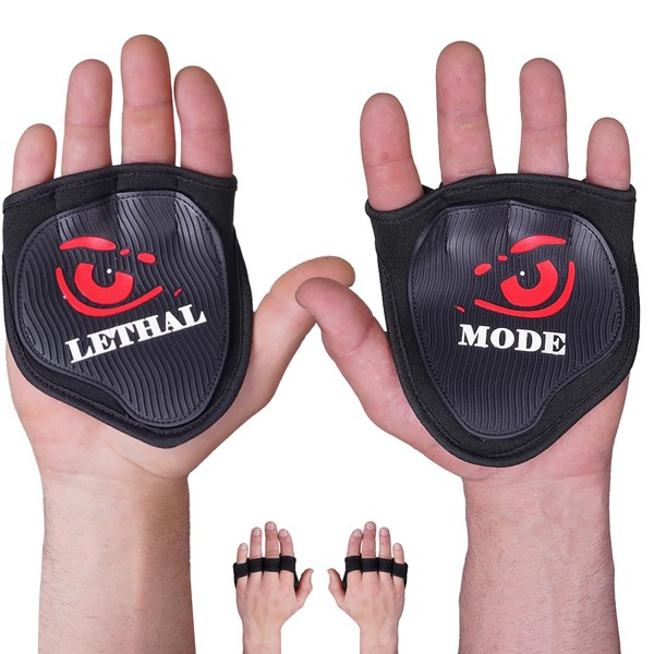 LETHAL MODE Rubber Gym Grips – Rubber Palm for Weight