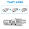 ERGAOBOY 6 Pcs 1/8" BSP x 1/4" BSP Forged Stainless