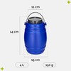 Garronda GD-0086 4 Litre Container with Lid, Feeding Bin, Wide