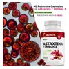 BioHerb Astaxantina 12mg Omega 3 EPA y DHA Fórmula Premium